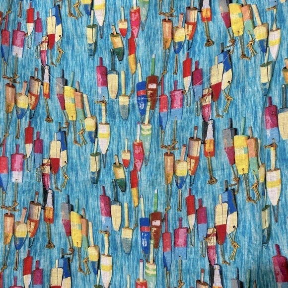 NWT 100% Linen Novelty Print 3/4 Sleeves Tunic Sz XS - Picture 9 of 9